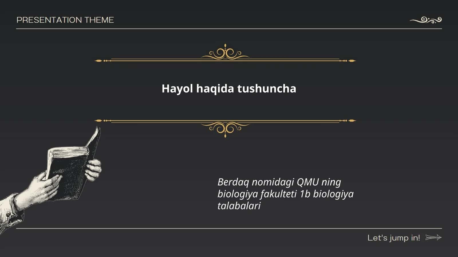Ҳаёл тушунчаси 1
