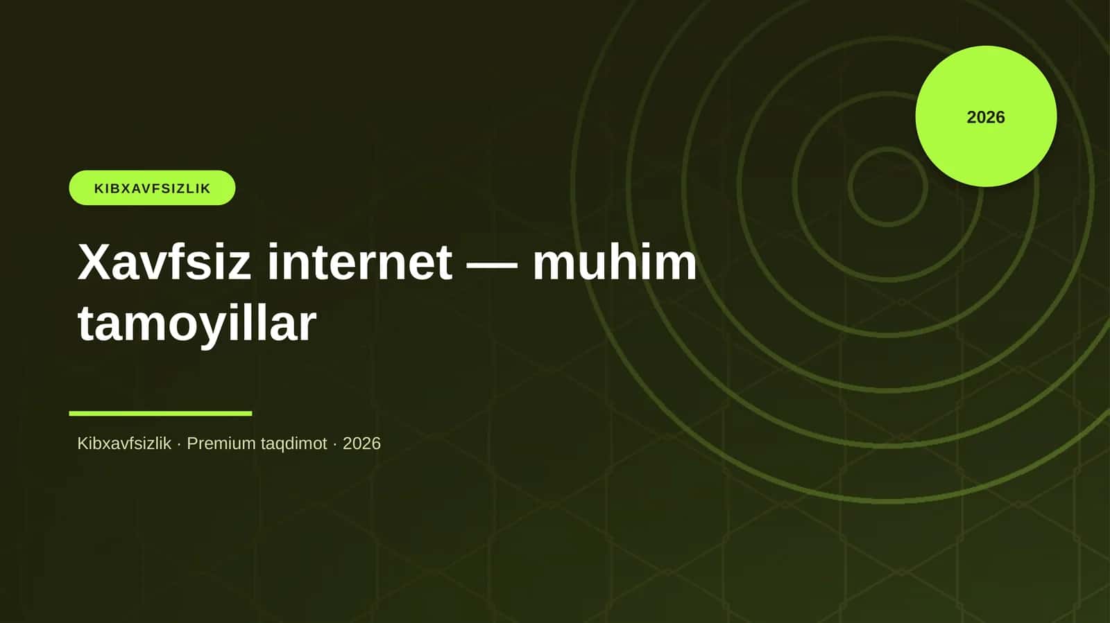 Xavfsiz internet — muhim tamoyillar 1