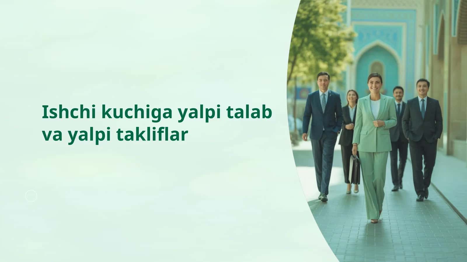 Ishchi kuchiga yalpi talab va yalpi takliflar 1