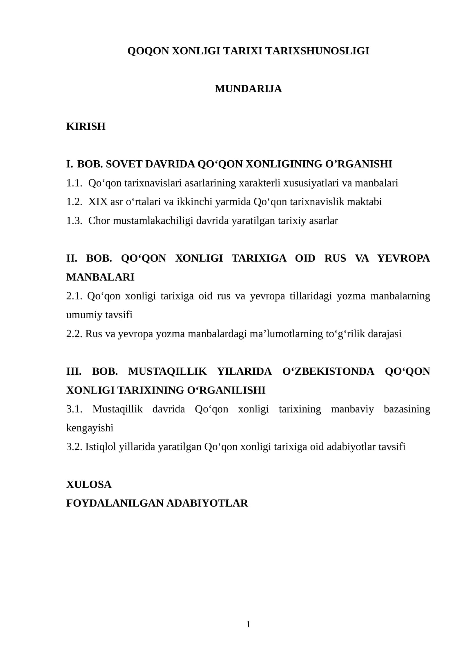 QOQON XONLIGI TARIXI TARIXSHUNOSLIGI 1