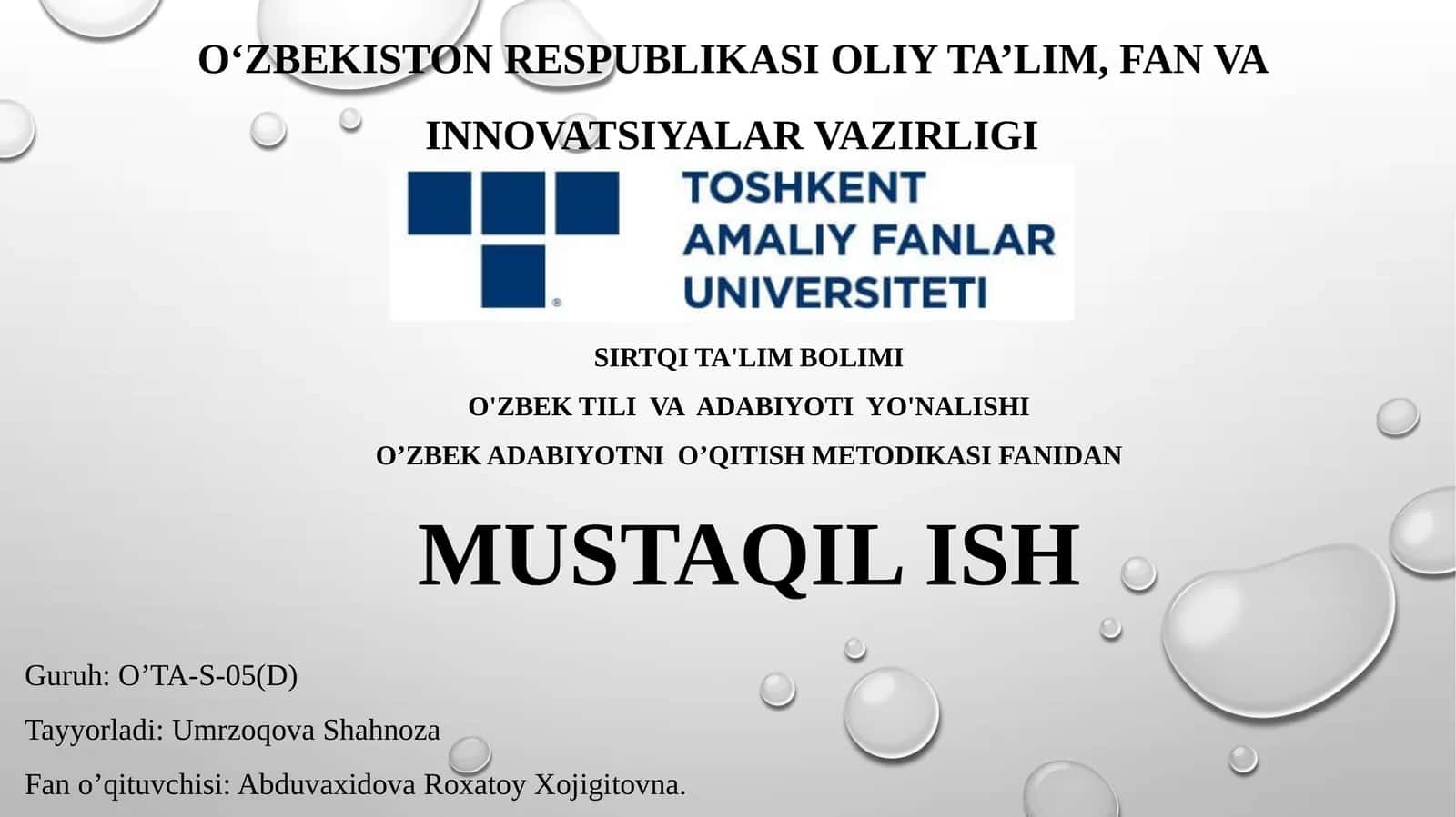 Epikturning Spetsifikxususiyatlari 1