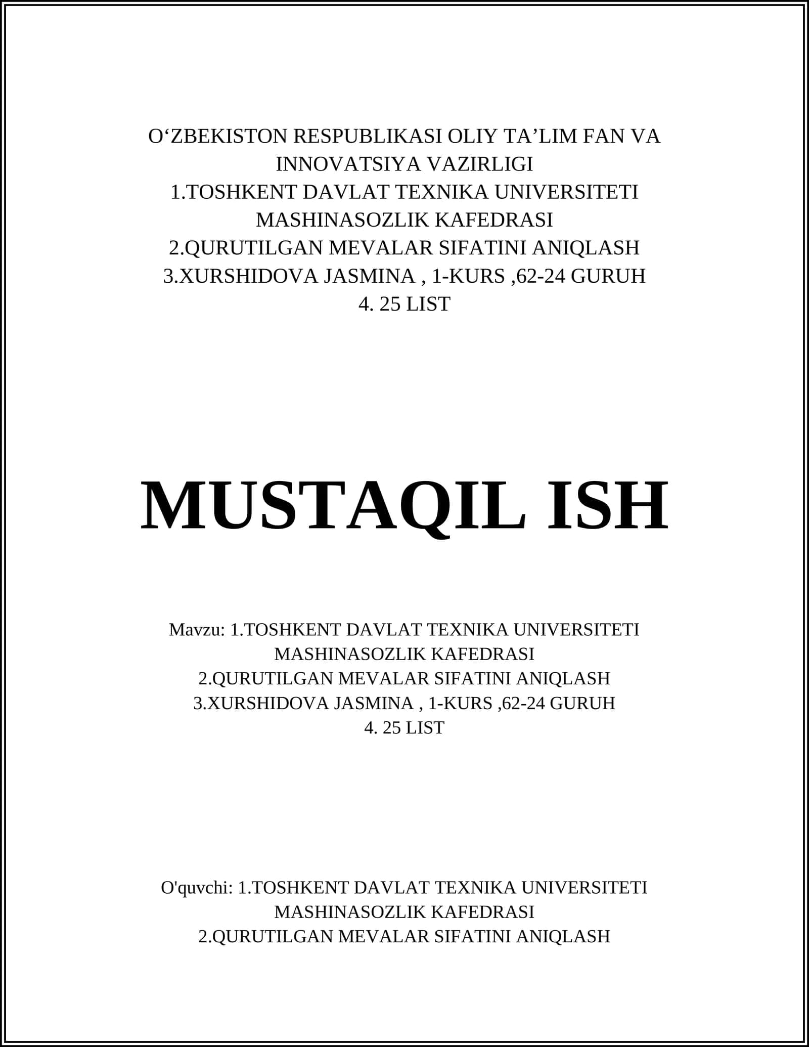 Robototexnika asoslari 1