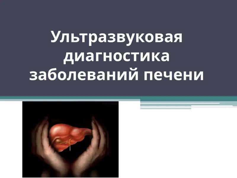 Ультразвуковая диагностика заболеваний печени 1