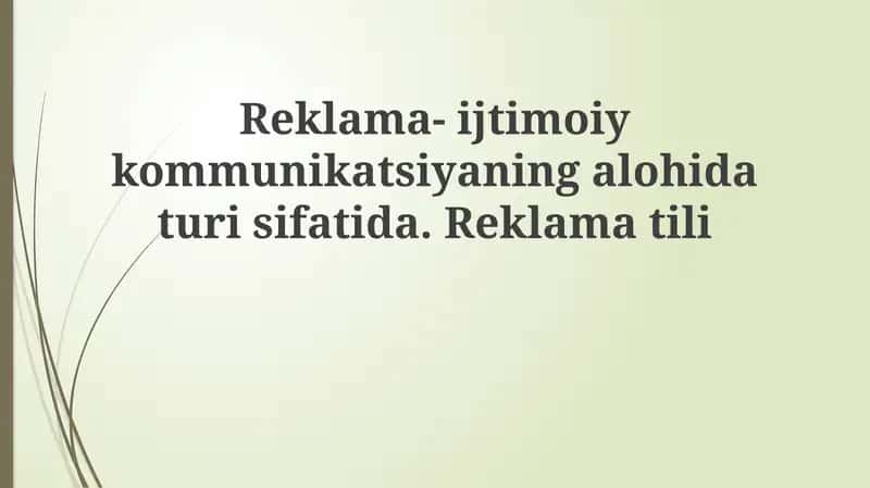 Reklama 1