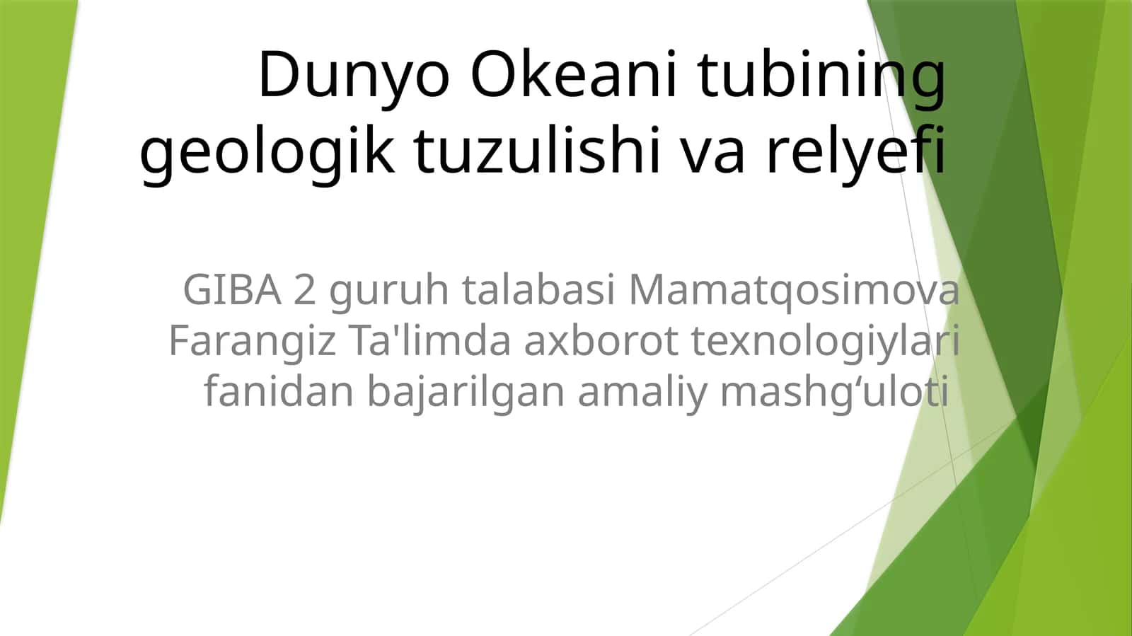 Geologik tuzulishi va relyefi 1