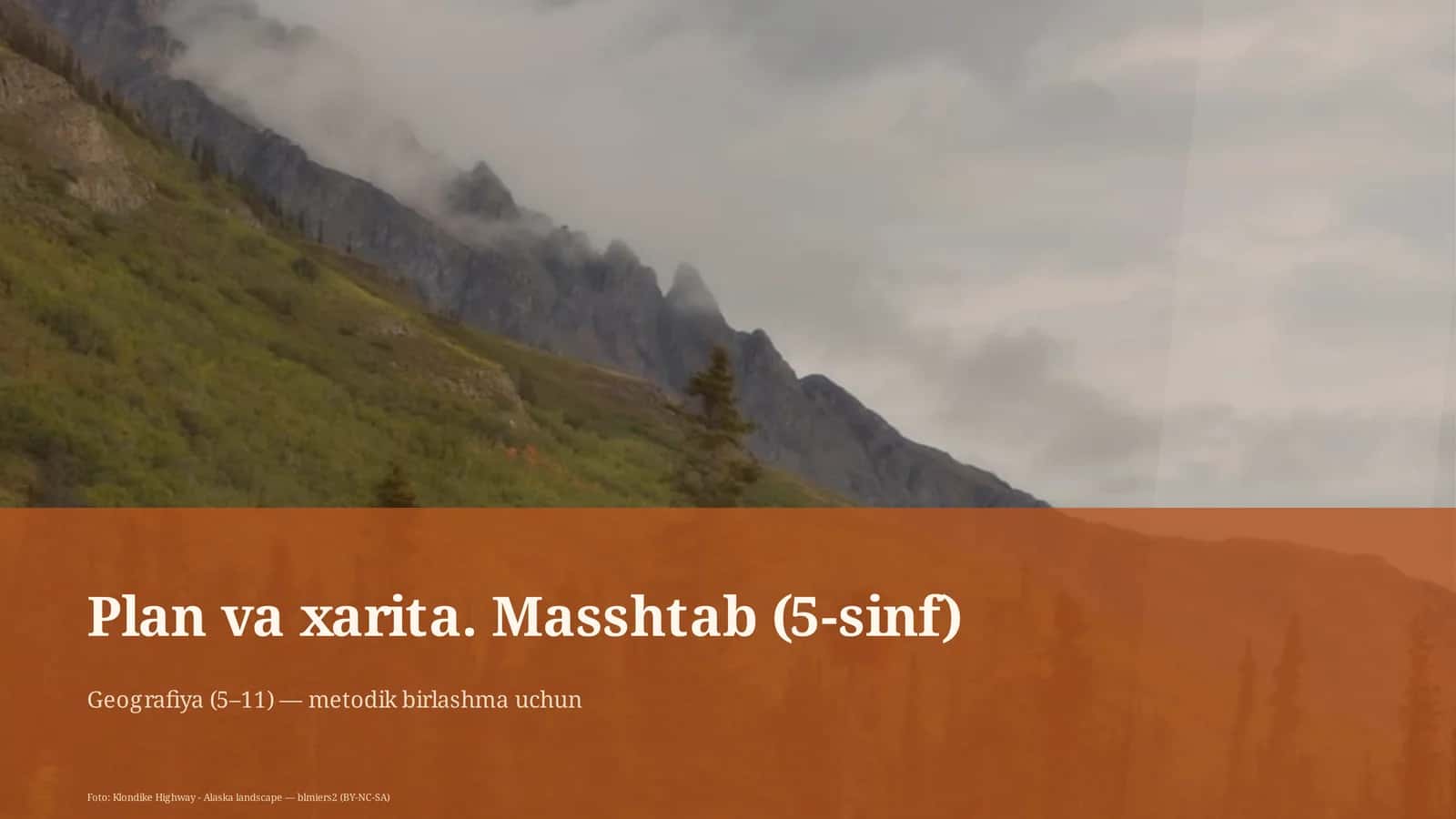 Plan va xarita. Masshtab (5-sinf) 1