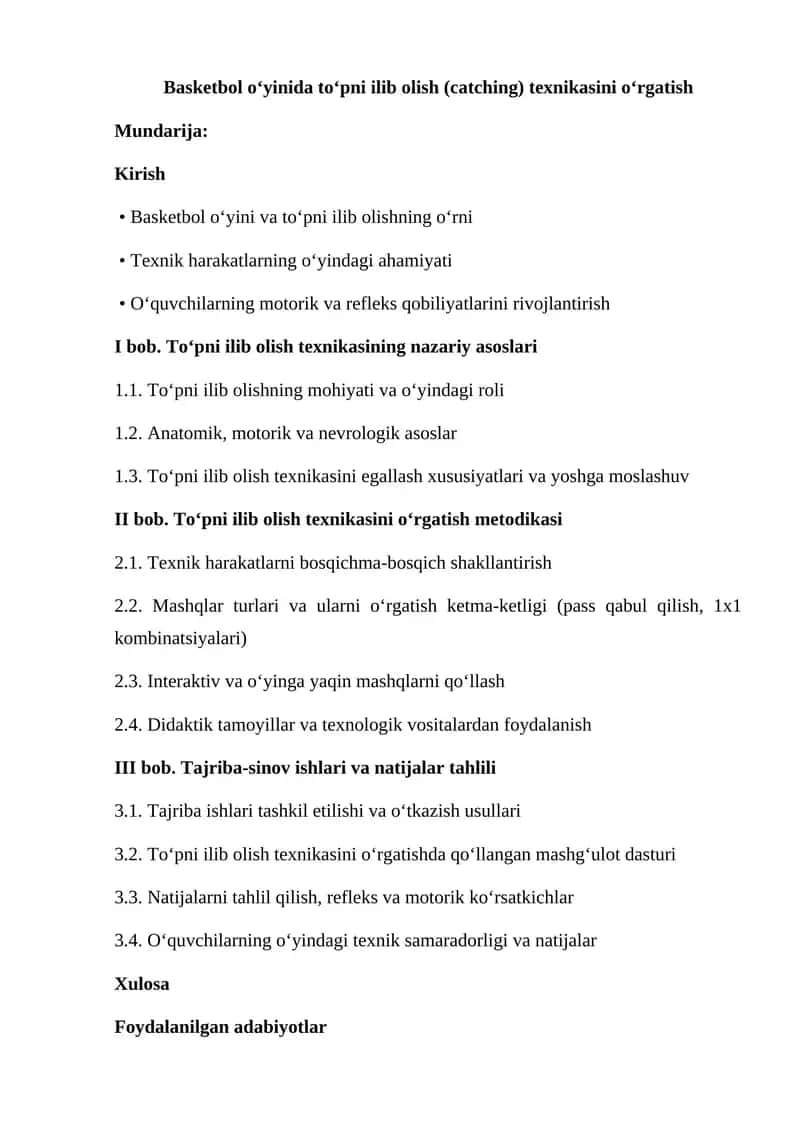 Basketbol o’yinida To‘pni ilib olish texnikasi 1
