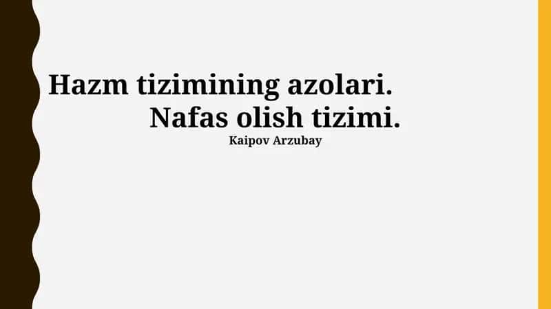 Hazm tizimining azolari