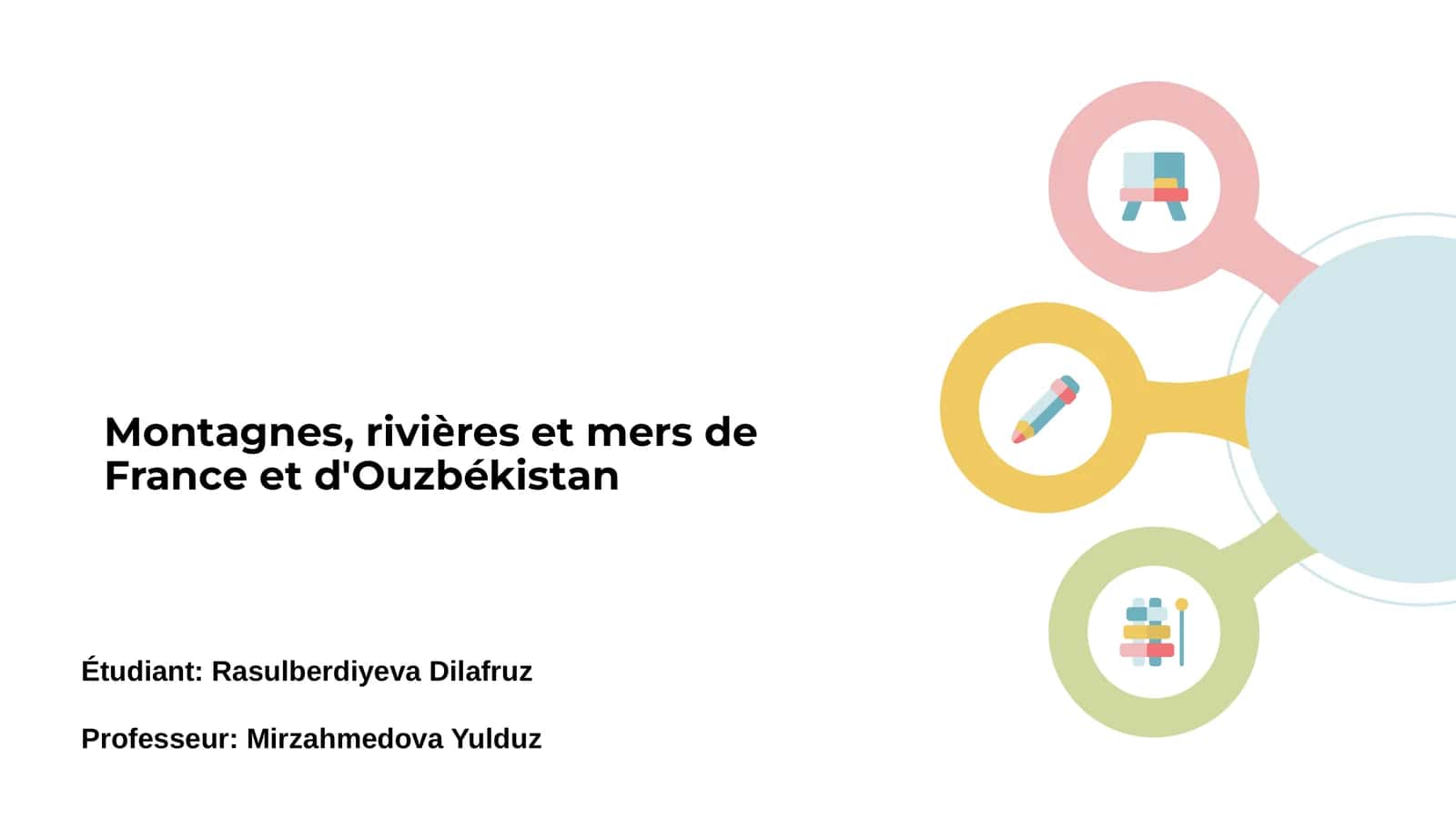 Montagnes, rivières et mers de France et d'Ouzbékistan 1