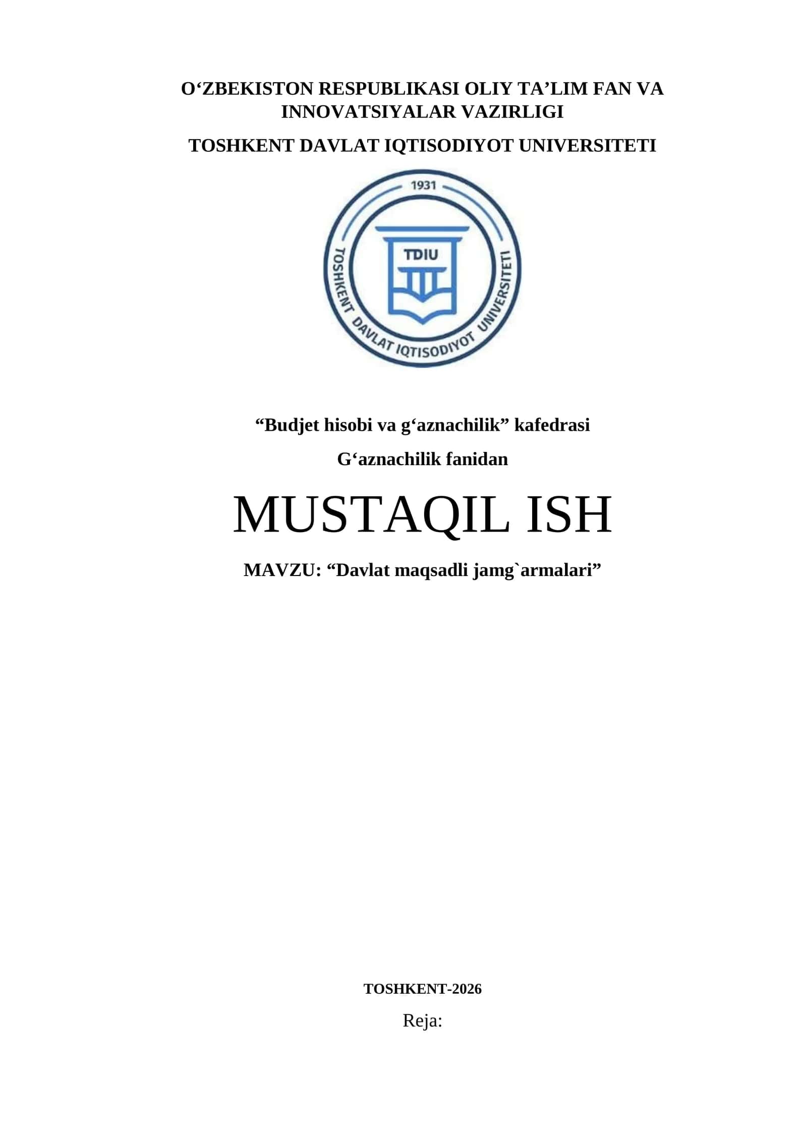 Davlat maqsadli jamg`armalari 1