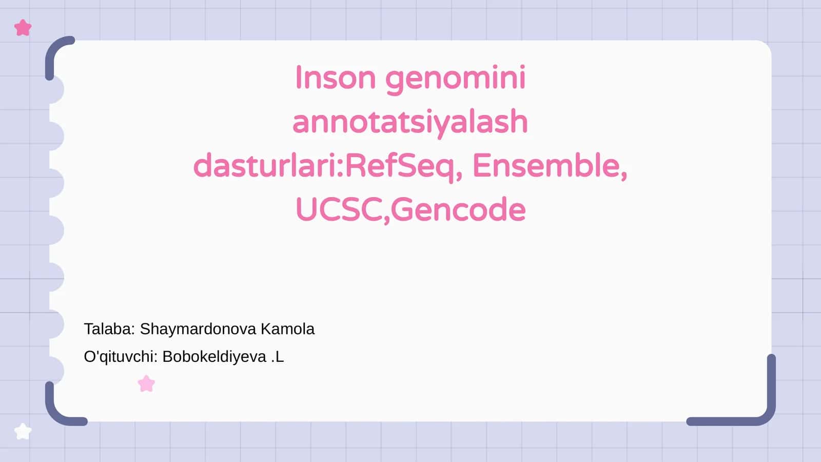 Inson genomini annotatsiyalash dasturlari 1