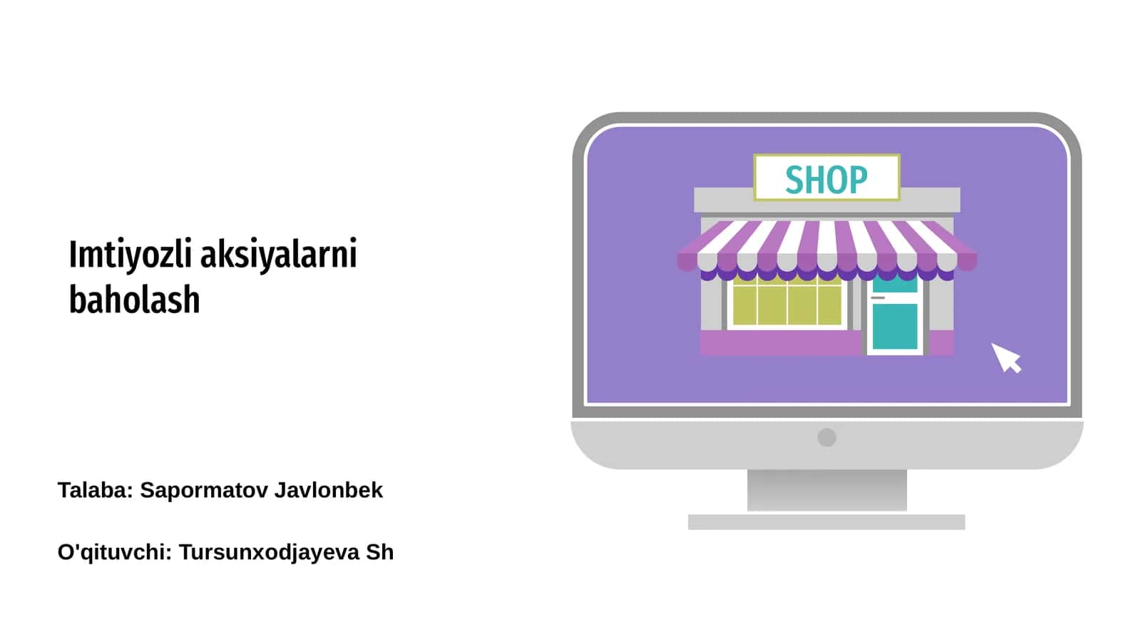 Imtiyozli aksiyalarni baholash 1