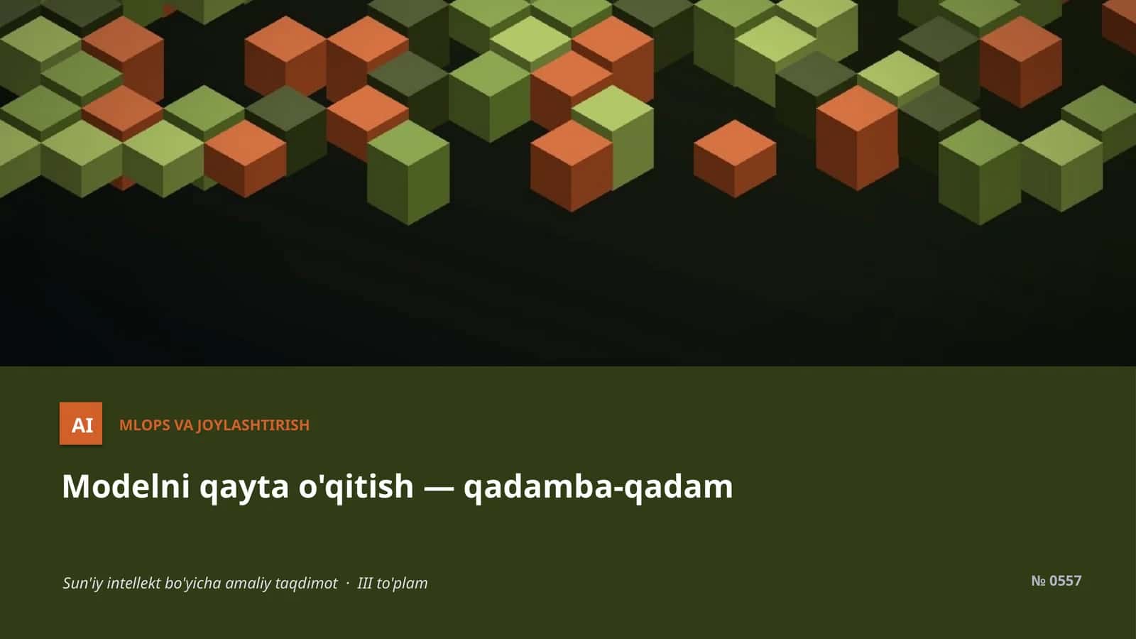 MLOps VA JOYLASHTIRISH 1