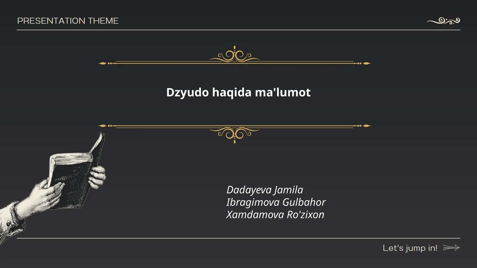 Dzyudo haqida ma'lumot 1