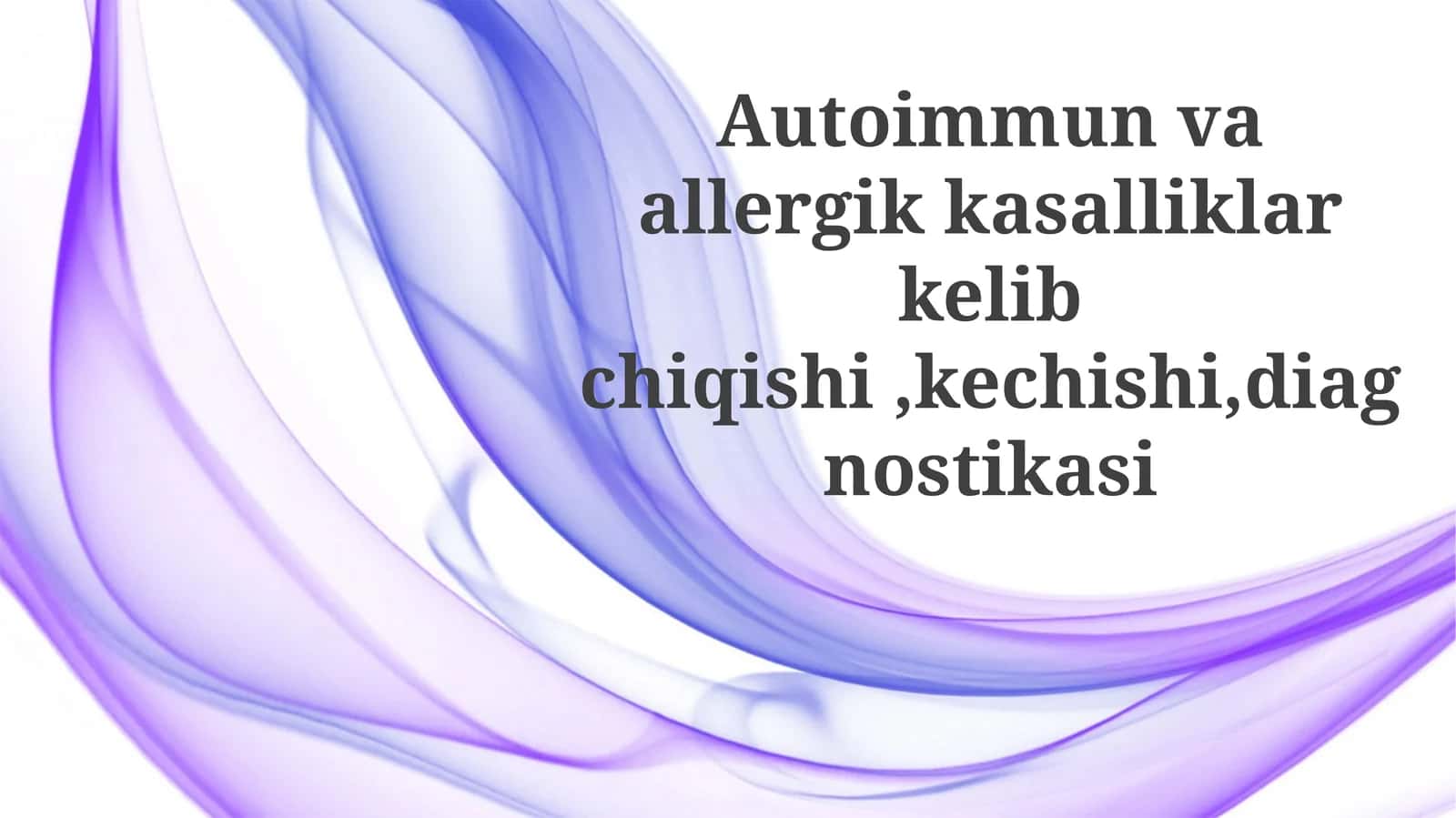 Autoimmun Va Allergik Kasalliklar 1