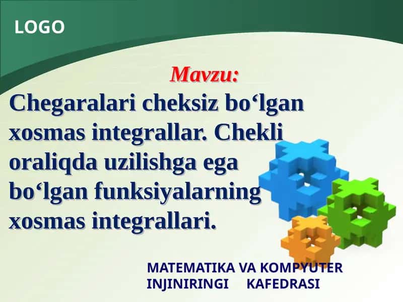 Matematika va Kompyuter Injinerig Kafedrasi 1