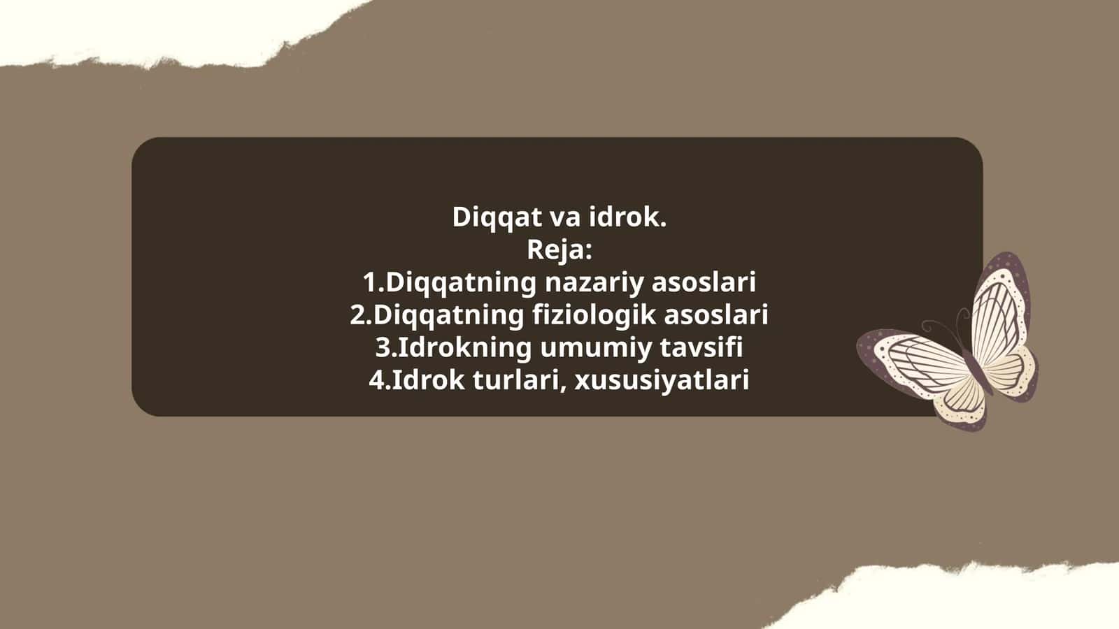 Diqqat va idrok 1