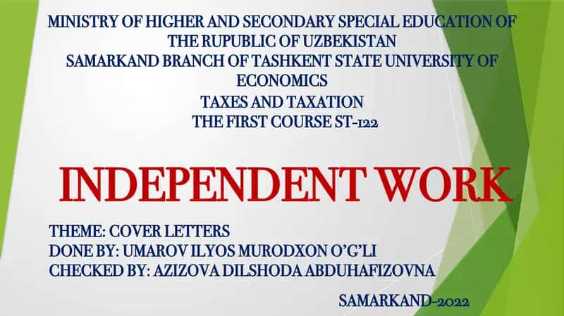 TAXES AND TAXATION 1