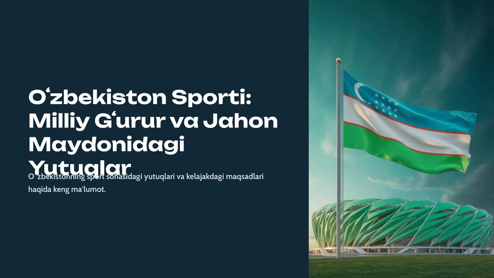 Oʻzbekiston Sporti: Milliy Gʻurur va Jahon Maydonidagi Yutuqlar 1