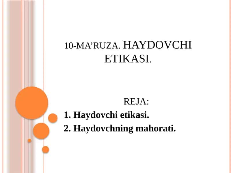 HAYDOVCHI ETIKASI 1