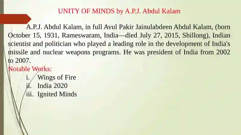 Unity of Minds