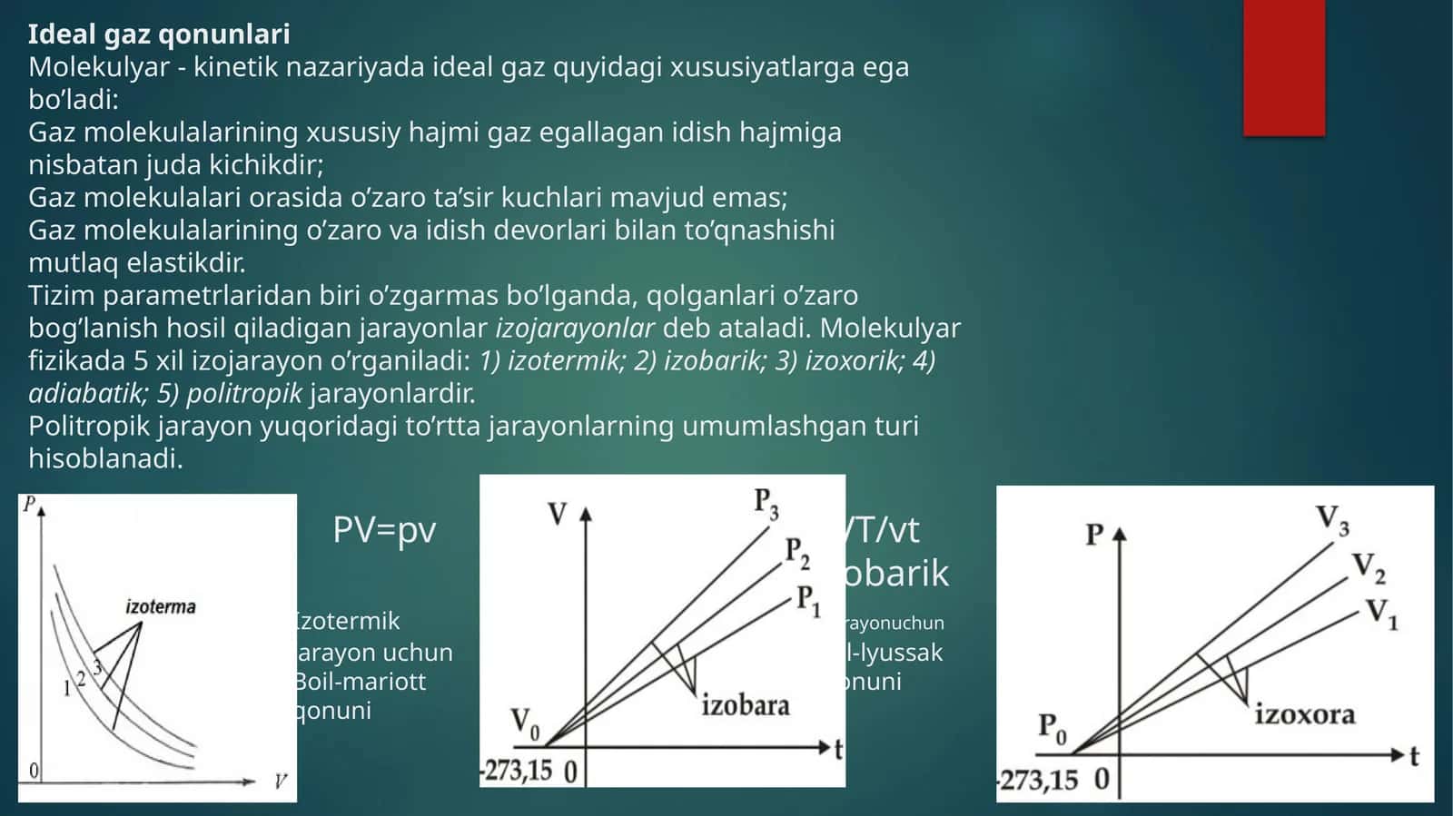 Idealgaz qonunlari 1