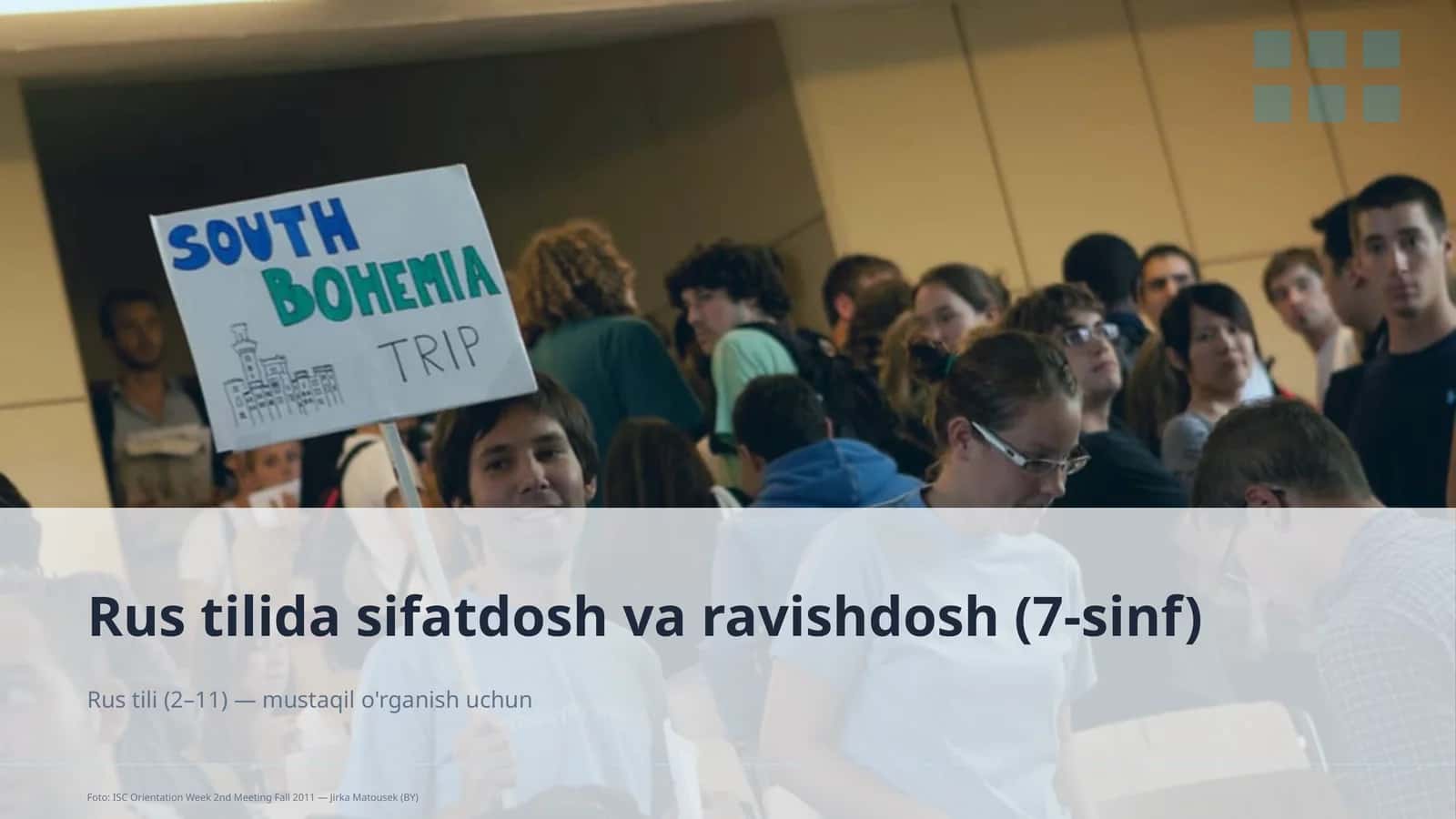 Rus tilida sifatdosh va ravishdosh (7-sinf) 1