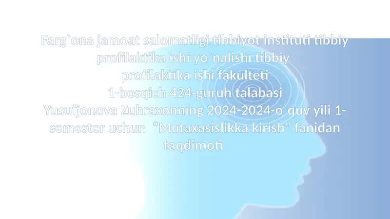 Gigiyenik Me'yor va Reqlamentlar haqida Tushuncha 1