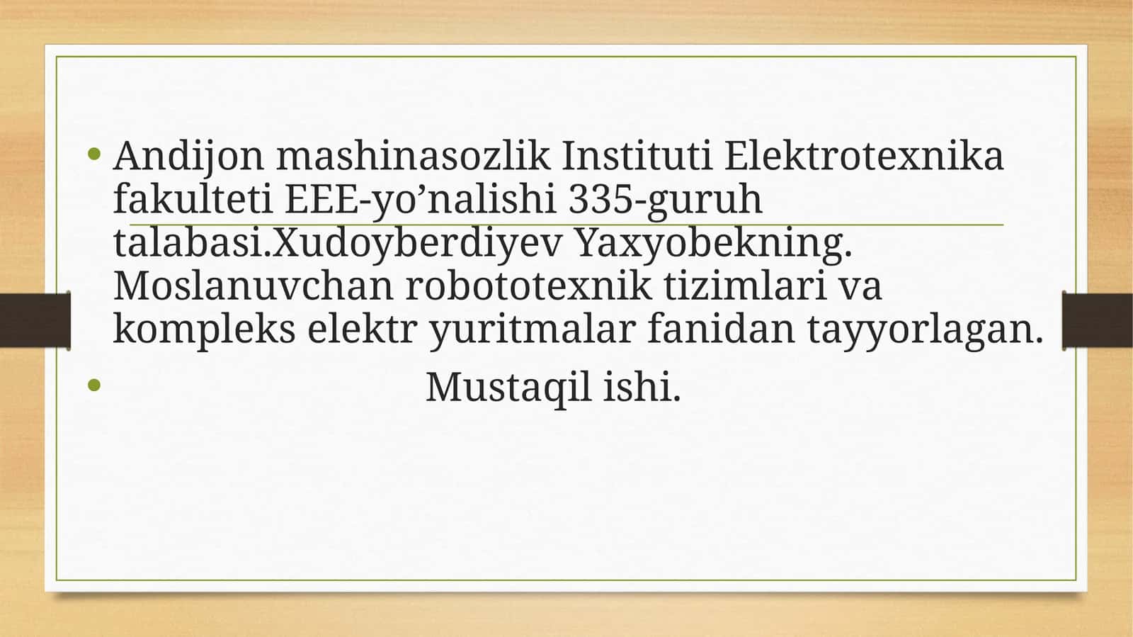Elektrotexnika 1