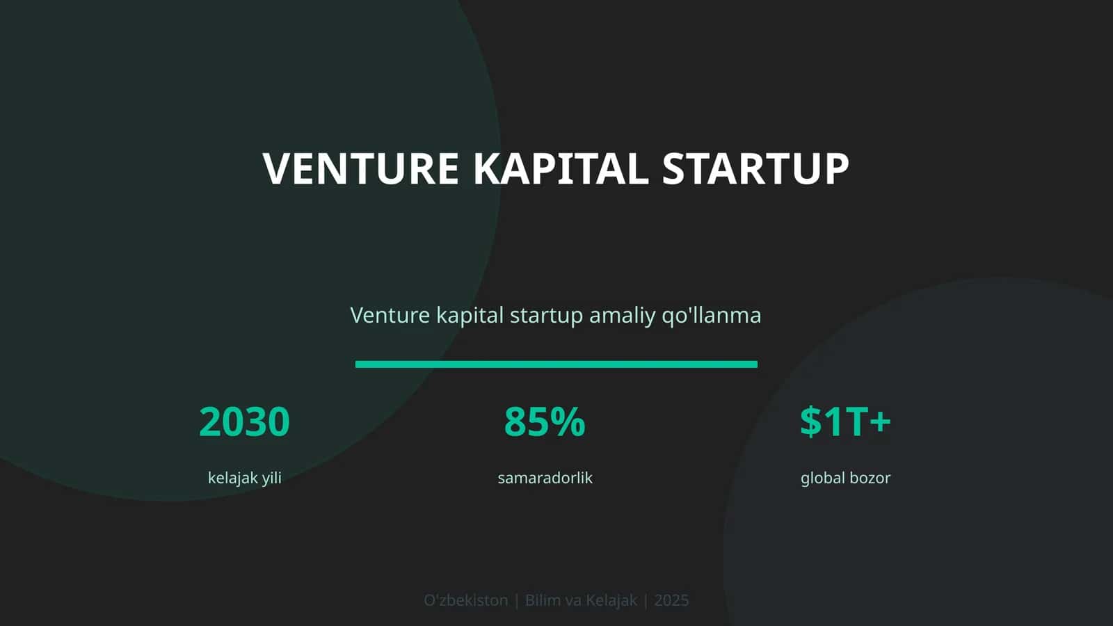 Venture kapital startup 1
