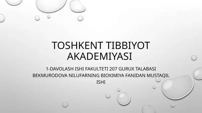 Oqsil BIOSINTEZI INGIBITORLARI 1