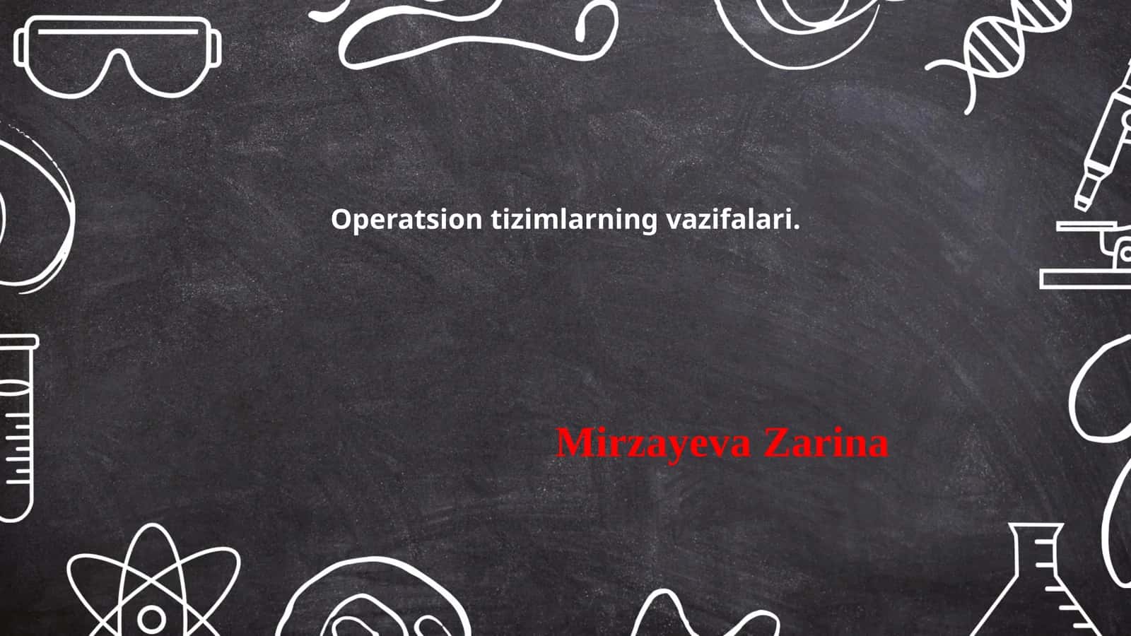 Operatsion tizimlarning vazifalari 1