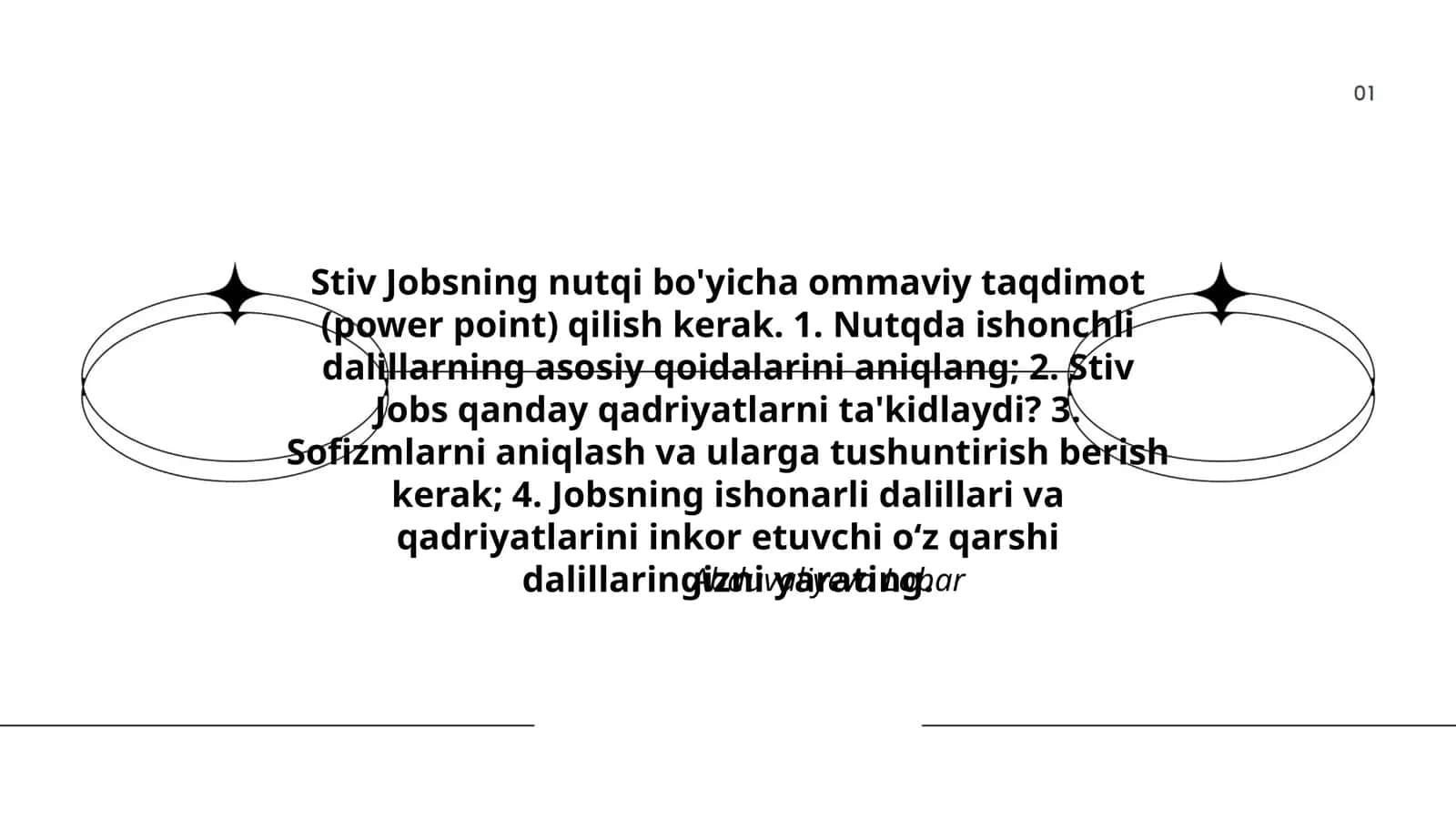 Stiv Jobsning nutqi 1