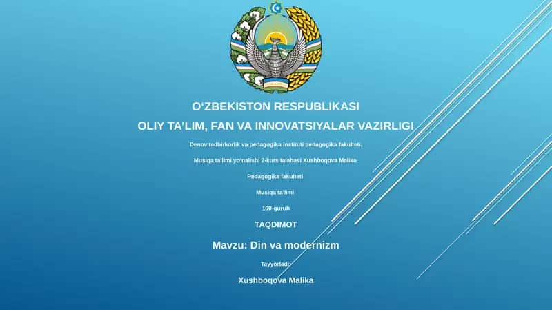 Din va modernizm 1