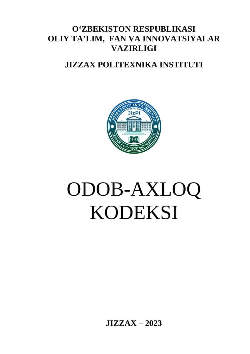 ODOB-AXLOQ KODEKSI 1