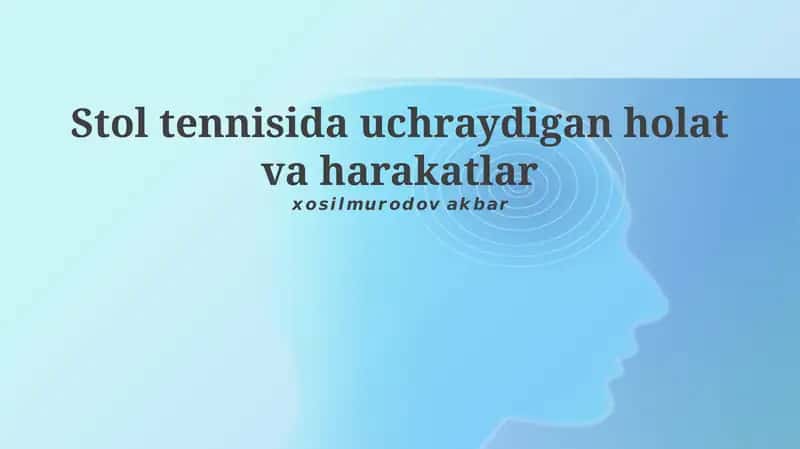 Stol tennisi 1