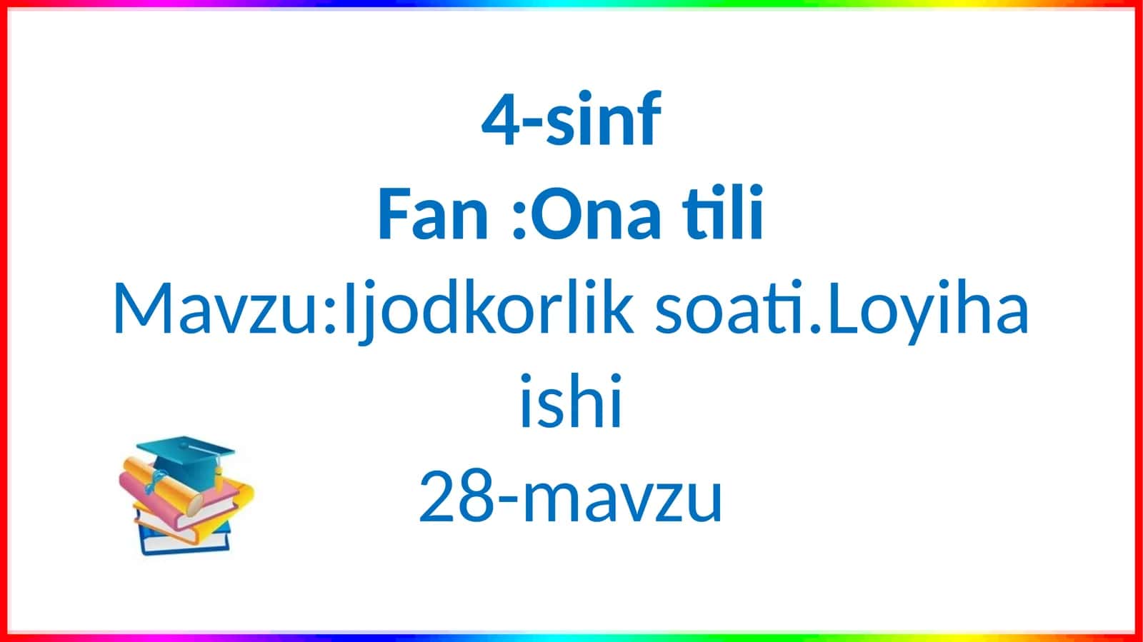 Ijodkorlik soati 1