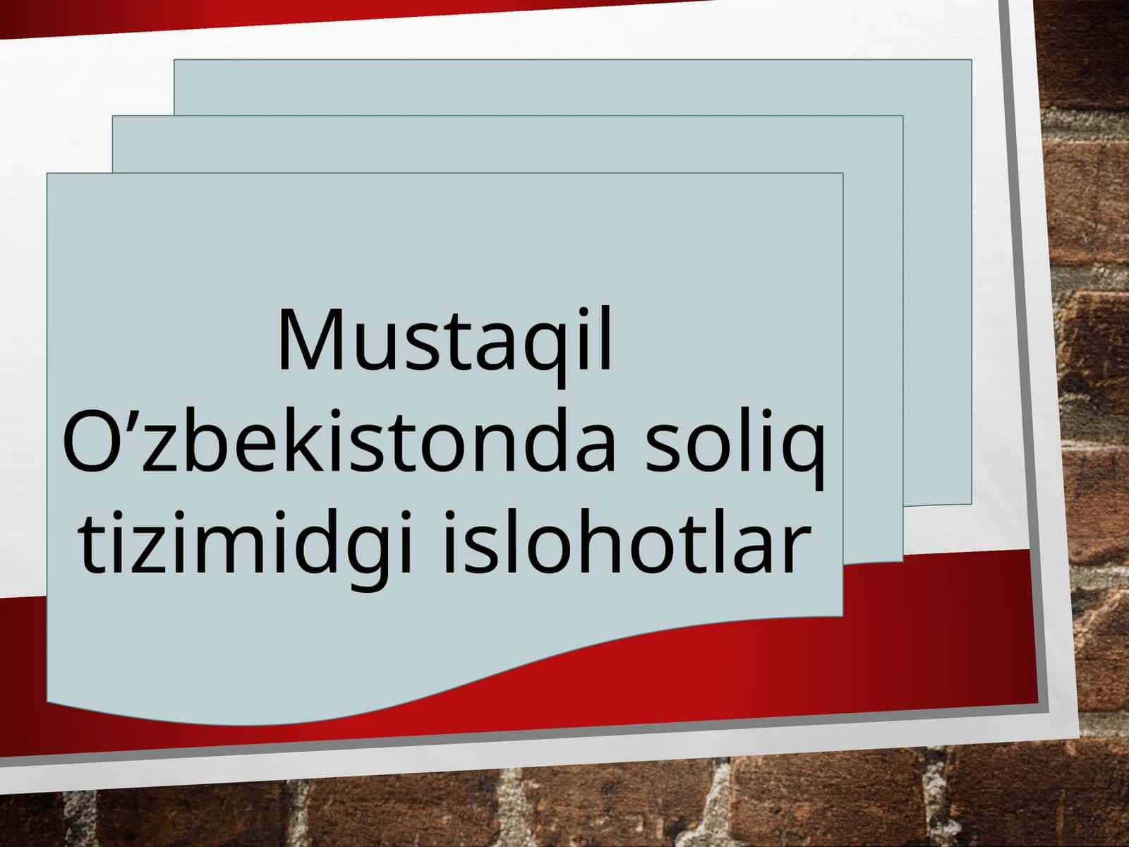 Mustaqil O’zbekistonda soliq tizimidagi islohotlar 1