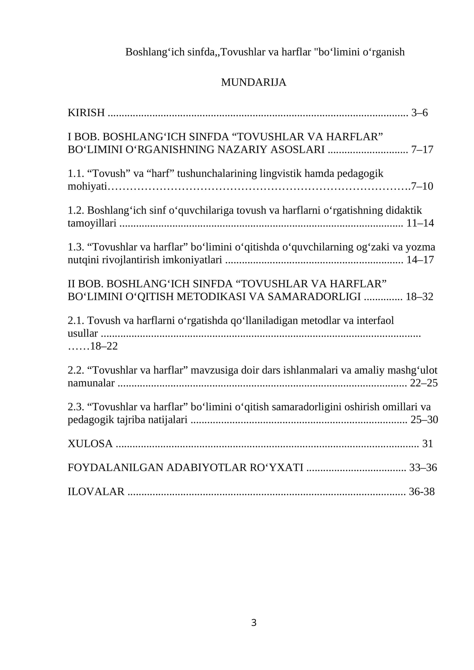 BOSHLANG‘ICH SINFDA “TOVUSHLAR VA HARFLAR” BO‘LIMINI O‘RGANISH 1