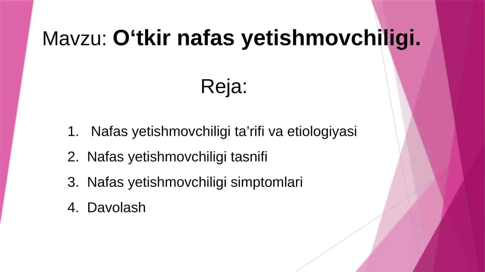 O‘tkir nafas yetishmovchiligi 1