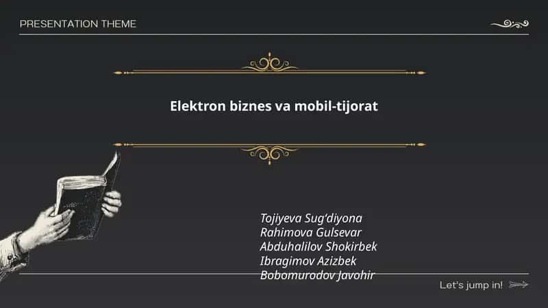 Elektron biznes va mobil-tijorat 1