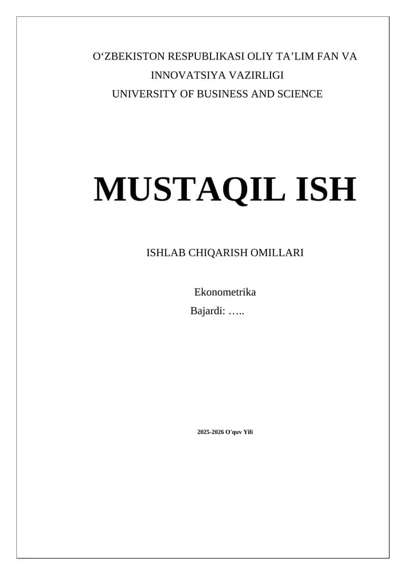 Ishlab chiqarish omillari 1