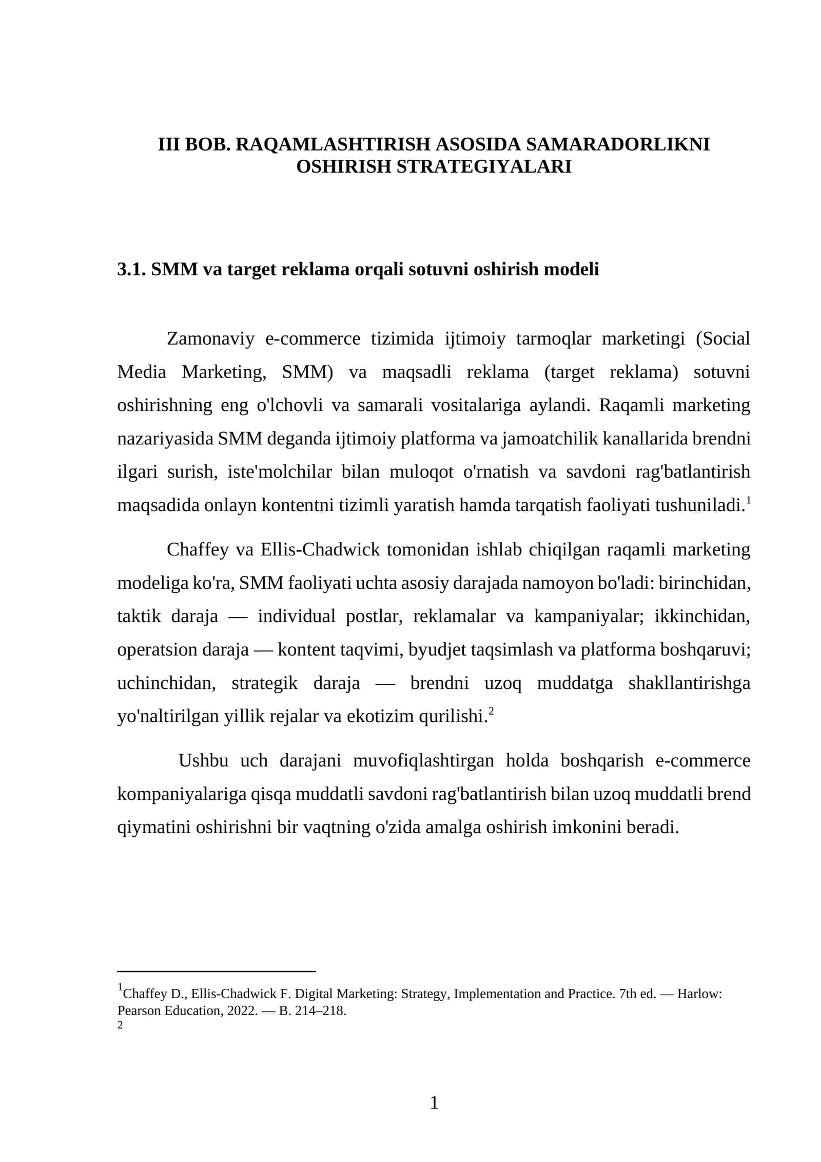 SMM va target reklama orqali sotuvni oshirish modeli 1