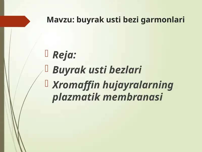 Buyrak usti bezi garmonlari 1