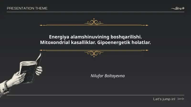 Energiya alamshinuvining boshqarilishi 1