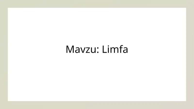 Limfa 1