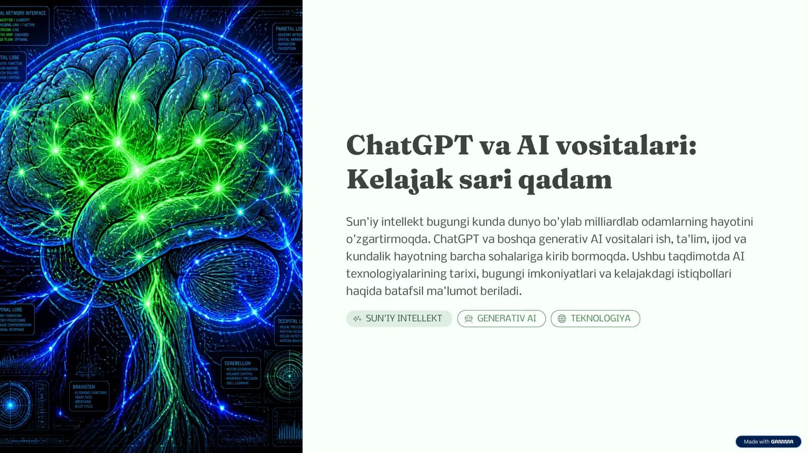 ChatGPT va AI vositalari: Kelajak sari qadam 1