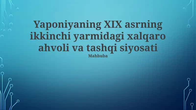 Xitoy-Yaponiya urushi va uning oqibatlari 1