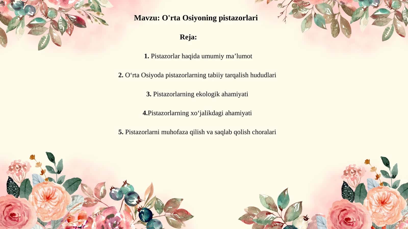 O'rta Osiyoning pistazorlari 1