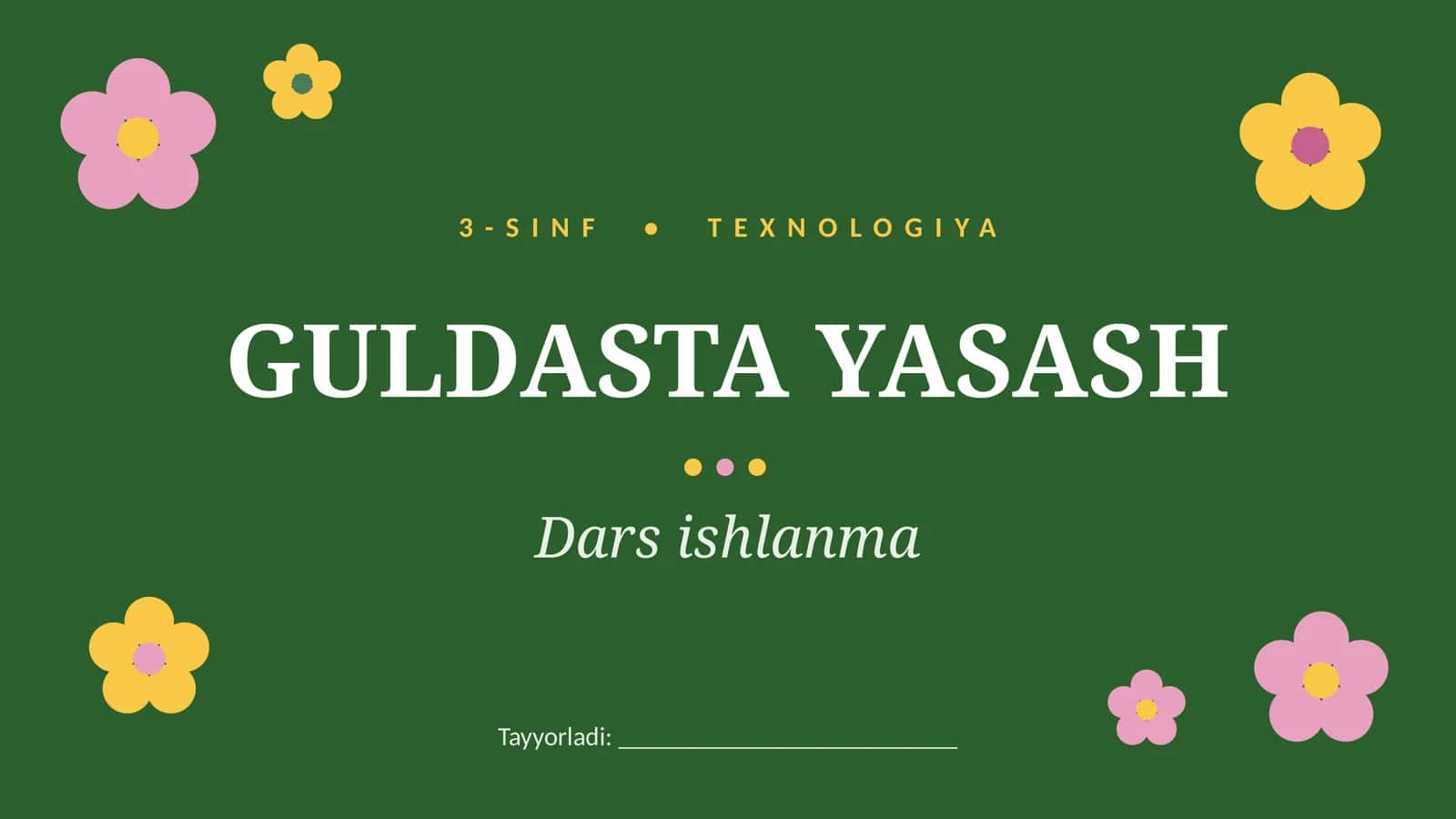 Guldasta yasash 1